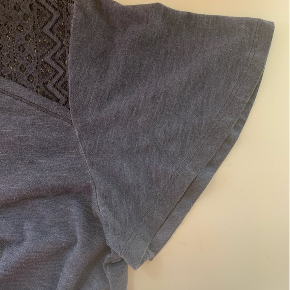 Jolt Blue Top Rolled Knot Hem Medium - Picture 6 of 6